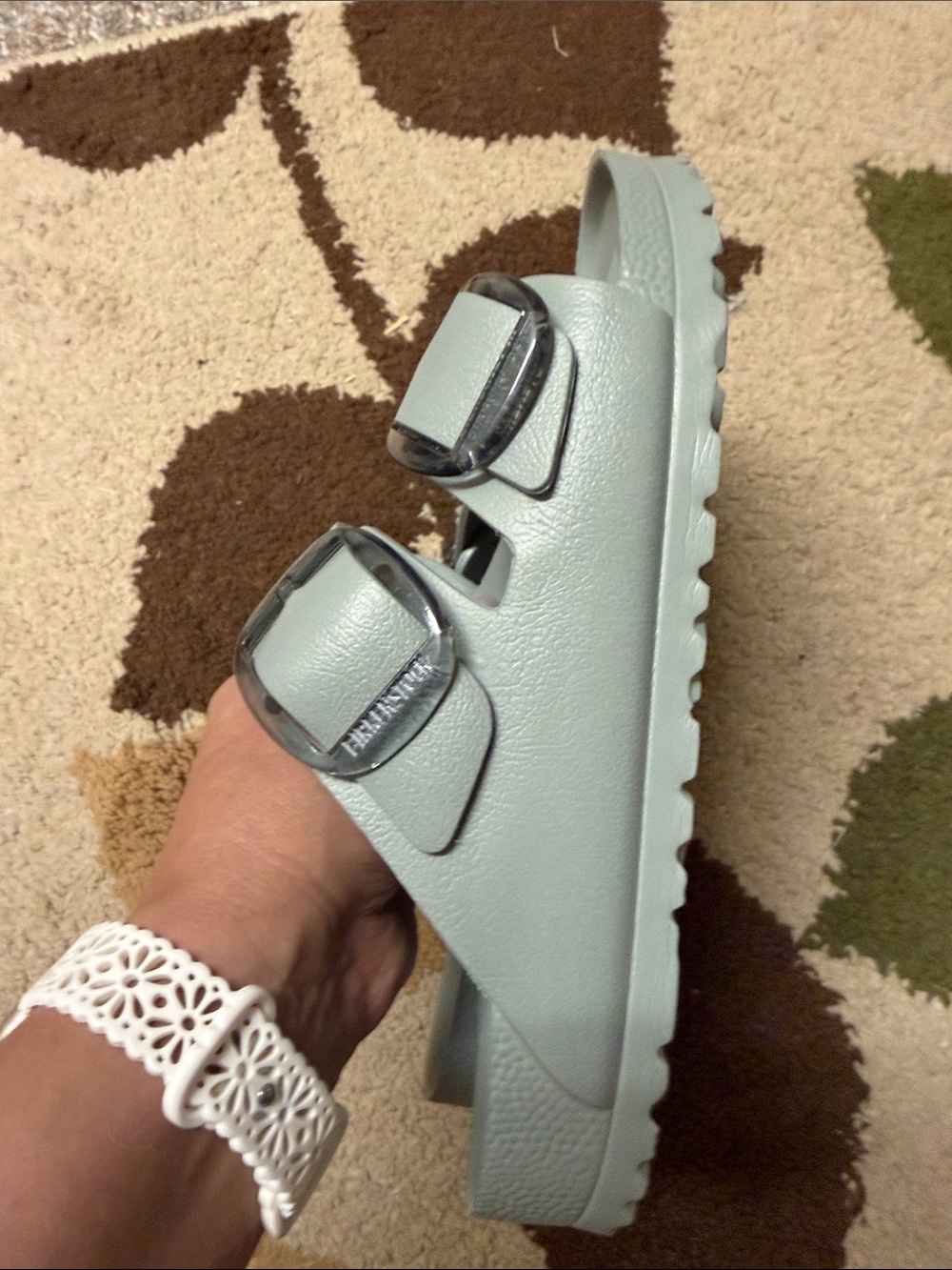 Birkenstock Arizona EVA Sandals in Sage Green - Picture 6 of 8